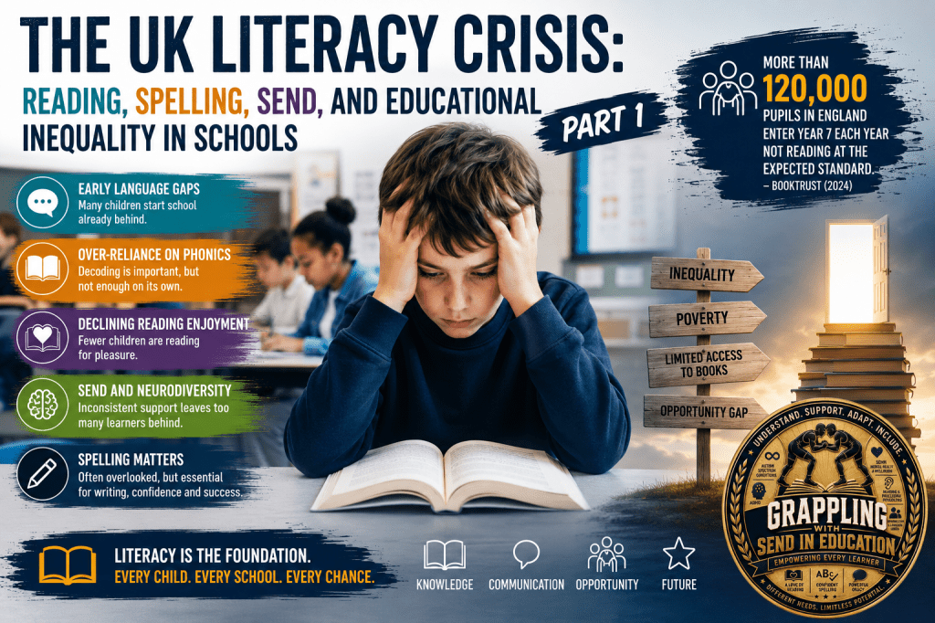 The UK Literacy Crisis: Reading, Spelling, SEND, and Educational Inequality in Schools – Part&nbsp;1